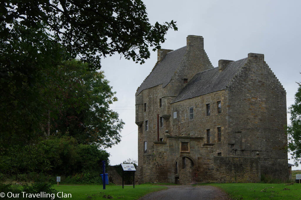 The view as you walk towards Midhope castle, Lallybroch, Scotland
