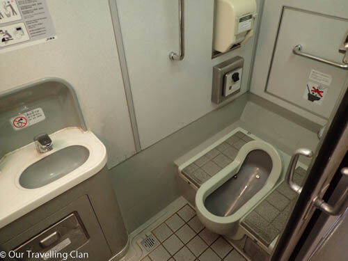 Japanese style squat toilet
