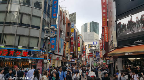 the Crowds in Shibuya Japan