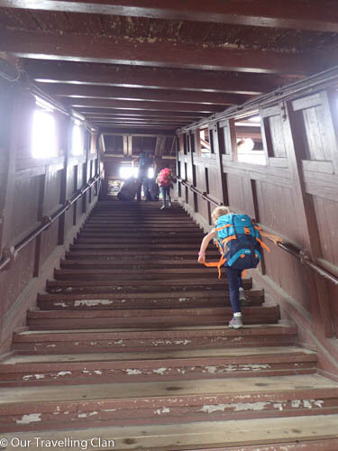 Stairs at Gujo Hachiman Station