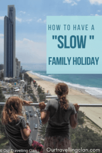 pinterest image for A Slow holiday on the Gold Coast