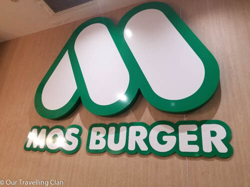 Mos Burger on the gold coast