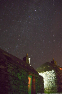 Attempted Star Photography at Gearannan Village, Isle of Lewis, Outer Hebrides, Scotland