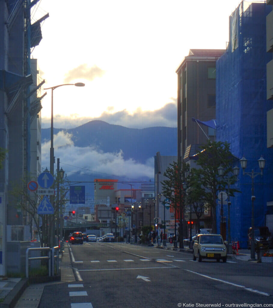 Mountain city views Matsumoto