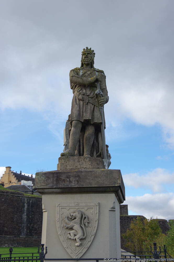 Statue Robert the Bruce Stirling Castle Scotland